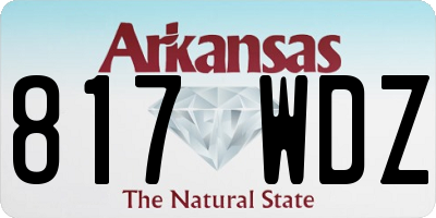 AR license plate 817WDZ