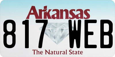 AR license plate 817WEB