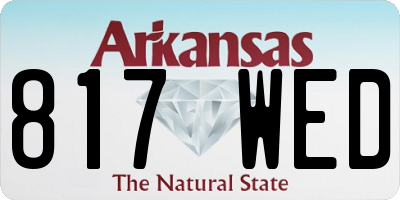 AR license plate 817WED