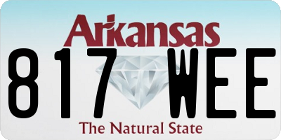 AR license plate 817WEE