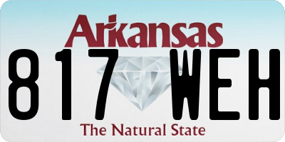 AR license plate 817WEH