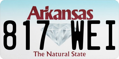 AR license plate 817WEI