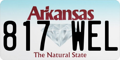 AR license plate 817WEL