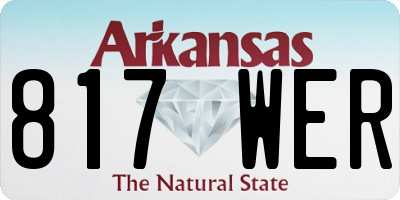 AR license plate 817WER