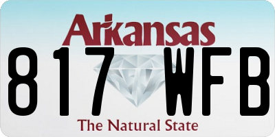 AR license plate 817WFB