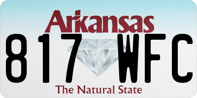 AR license plate 817WFC