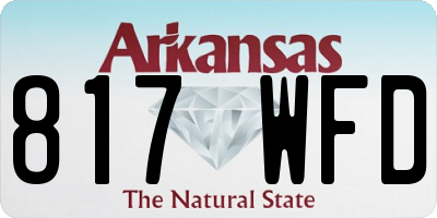 AR license plate 817WFD