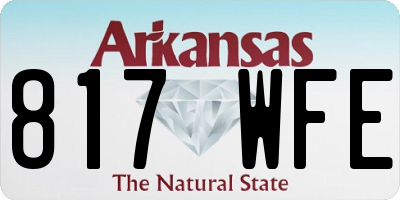 AR license plate 817WFE