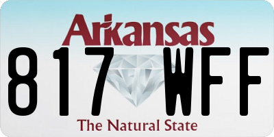 AR license plate 817WFF