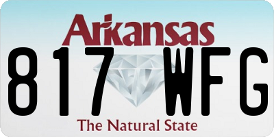 AR license plate 817WFG