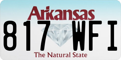 AR license plate 817WFI