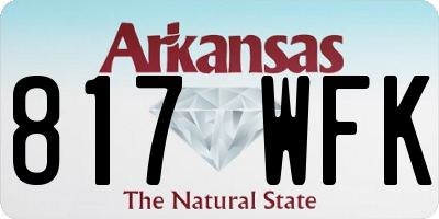 AR license plate 817WFK