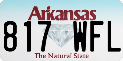 AR license plate 817WFL