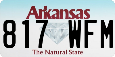AR license plate 817WFM