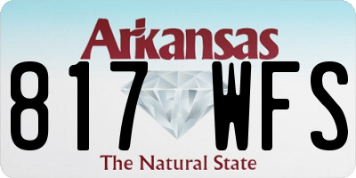 AR license plate 817WFS