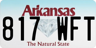 AR license plate 817WFT