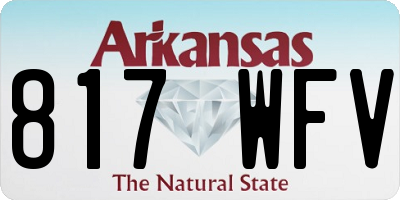 AR license plate 817WFV