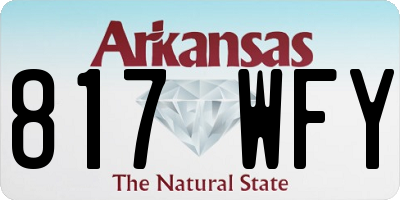 AR license plate 817WFY