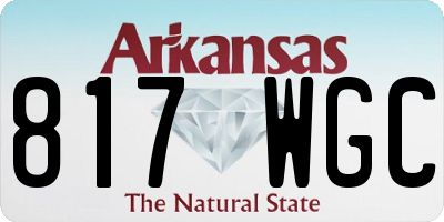 AR license plate 817WGC