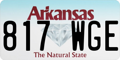 AR license plate 817WGE