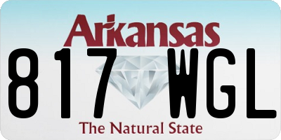 AR license plate 817WGL