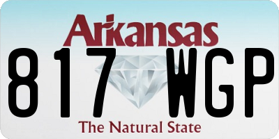 AR license plate 817WGP