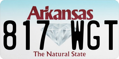 AR license plate 817WGT