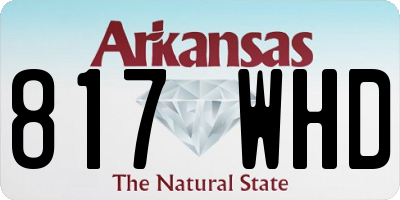 AR license plate 817WHD