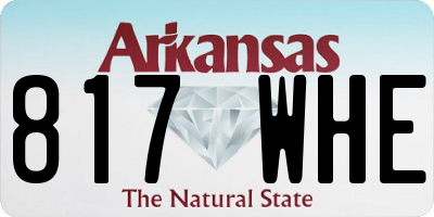 AR license plate 817WHE