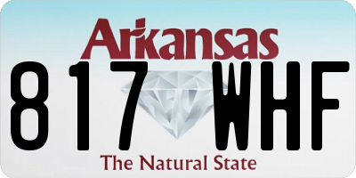 AR license plate 817WHF