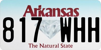 AR license plate 817WHH
