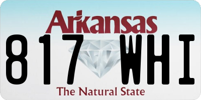 AR license plate 817WHI