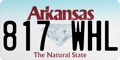 AR license plate 817WHL