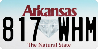 AR license plate 817WHM