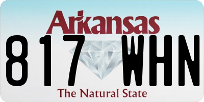 AR license plate 817WHN