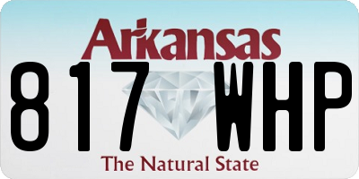 AR license plate 817WHP