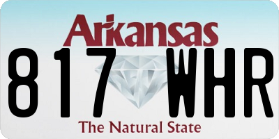 AR license plate 817WHR