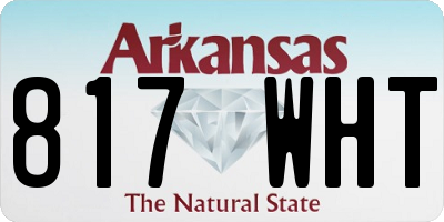 AR license plate 817WHT