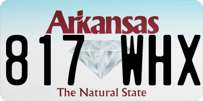 AR license plate 817WHX