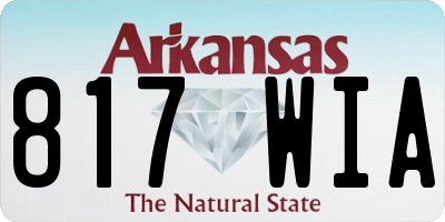 AR license plate 817WIA