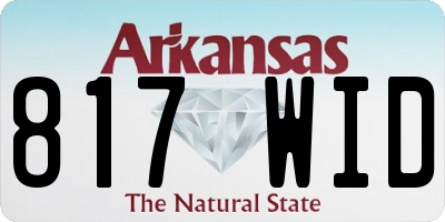 AR license plate 817WID