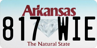 AR license plate 817WIE