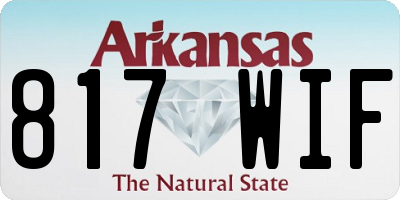 AR license plate 817WIF