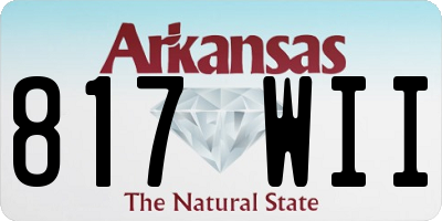 AR license plate 817WII