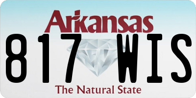 AR license plate 817WIS