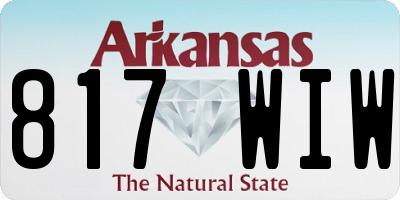 AR license plate 817WIW