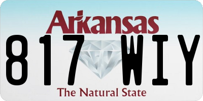 AR license plate 817WIY
