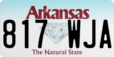 AR license plate 817WJA