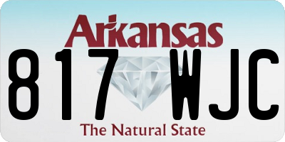 AR license plate 817WJC