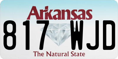 AR license plate 817WJD